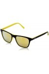 Police Lunettes de soleil Wayfarer S1936M 53B29G - Noir, jaune et jaune miroir - 53 mm