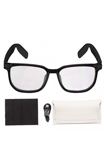 HOHXFYP Lunettes intelligentes, Lunettes Audio ¨¦tanches IP67 avec Micro antibruit et appels Mains Libres, Bluetooth 5.3 Smar