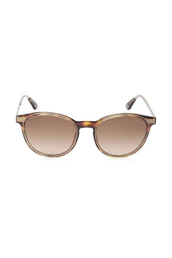 Police Mark 3 Spl-775 07la Lunettes de soleil Marron/Or, 58, Style marbre marron - Doré