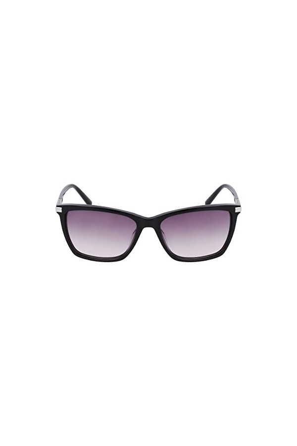 Dkny DK539S Sunglasses, 001 Black, 5516 Unisex