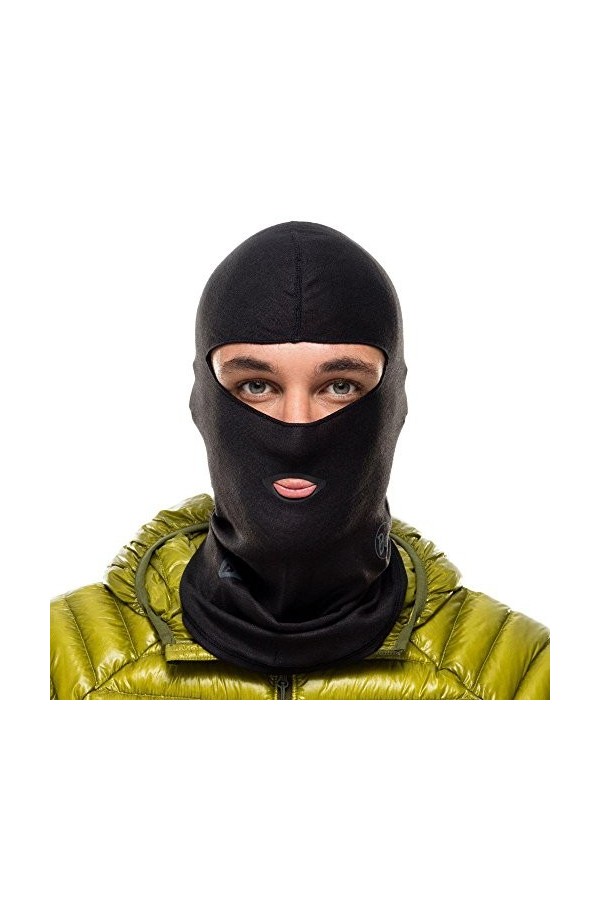 Buff 115248.999.10.00 Tour de Cou Balaclava Solid Black FR : Taille Unique Taille Fabricant : Taille Unique 