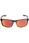 Nike Sun Sunglasses, 010 Matte Black Red mirro, 57 Unisex