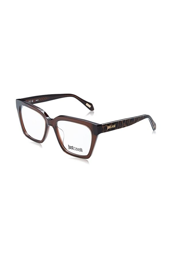 Just Cavalli Vjc002 Lunettes de Soleil, Marron Brillant, 52 Femme