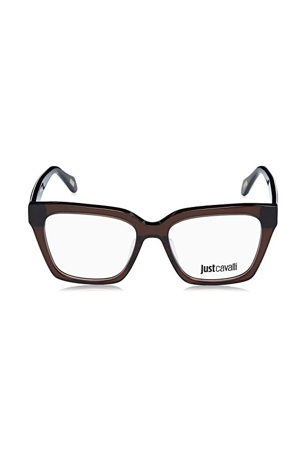 Just Cavalli Vjc002 Lunettes de Soleil, Marron Brillant, 52 Femme