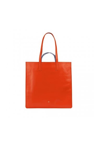 DUDU Grand Sac Souple pour Femme, Sac Shopping Tote en Cuir Coloré, Double Poignées, Sac Epaule Elégant, Sac à Main Spacieux 