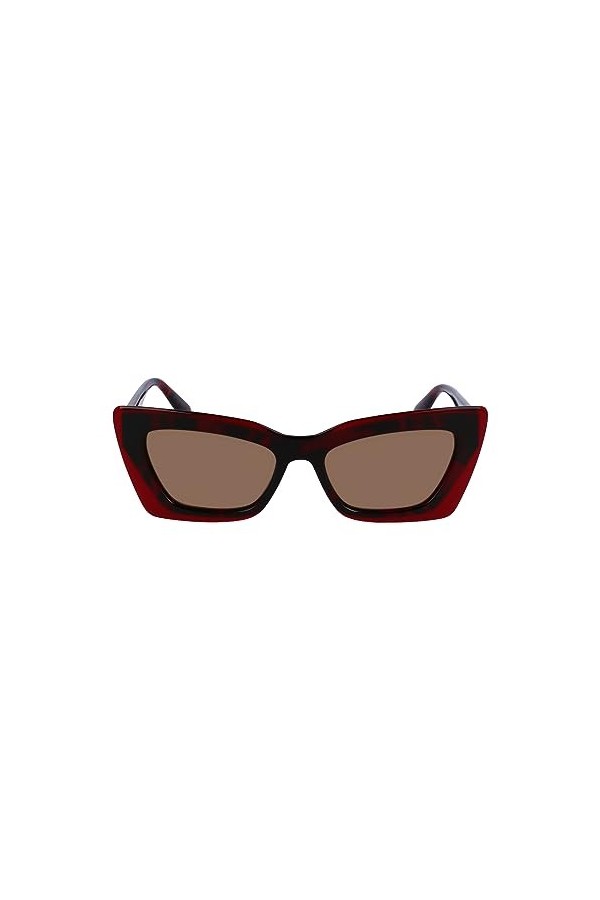Calvin Klein Jeans CKJ23656S Sunglasses, 602 Havana Red Blue, Taille Unique Unisex