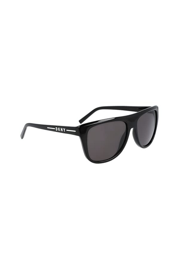 DKNY Dk537s 48030 Sunglasses, 001 Black, 56 Mixte