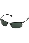 Rayban Lunettes de Soleil Top Bar 3183 Gunmetal Polarized Green 004/9A