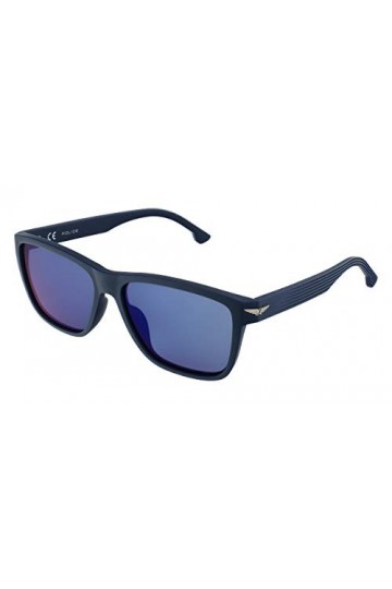 Police SPLB38E Sunglasses, Blue OPACO, 56 Unisex