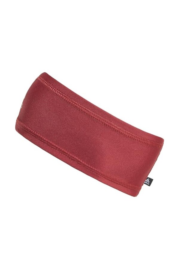 Odlo Polyknit Warm Eco Bandeau par Temps Froid, Rouge, Taille Unique Mixte