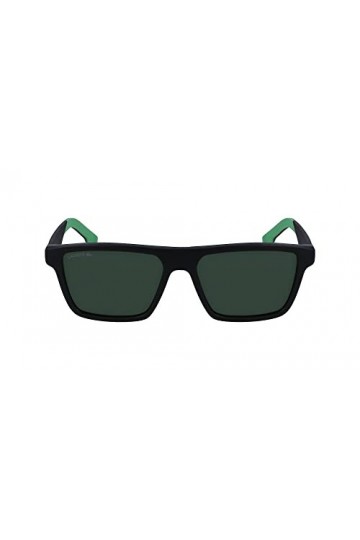 Lacoste L998S Sunglasses, 002 Matte Black/Green, 55 Unisex