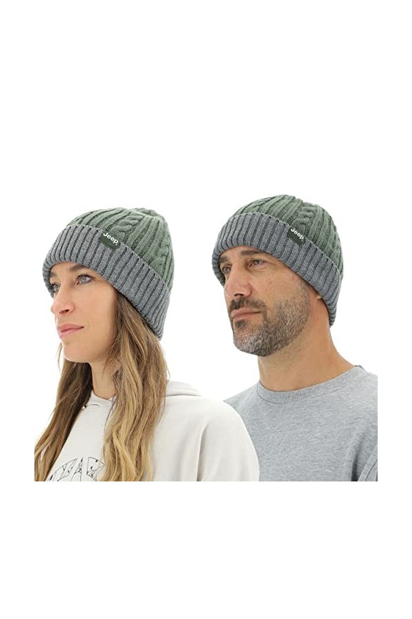 Jeep O102602-E857 J Twisted Tricot Hat J22W Unisexe Agave Green/Dark GM UNI