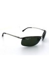 Rayban Lunettes de Soleil Top Bar 3183 Gunmetal Polarized Green 004/9A