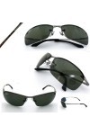 Rayban Lunettes de Soleil Top Bar 3183 Gunmetal Polarized Green 004/9A