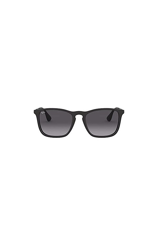 Ray-Ban - Lunette de soleil Chris RB4187_622/8G Wayfarer - Femme, Black schwarz 