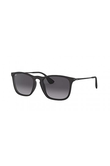 Ray-Ban - Lunette de soleil Chris RB4187_622/8G Wayfarer - Femme, Black schwarz 