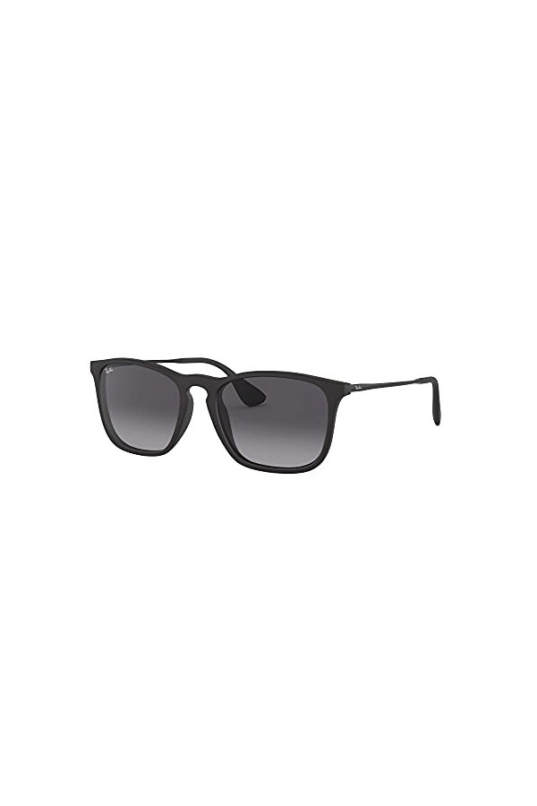 Ray-Ban - Lunette de soleil Chris RB4187_622/8G Wayfarer - Femme, Black schwarz 