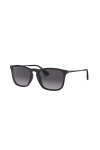 Ray-Ban - Lunette de soleil Chris RB4187_622/8G Wayfarer - Femme, Black schwarz 