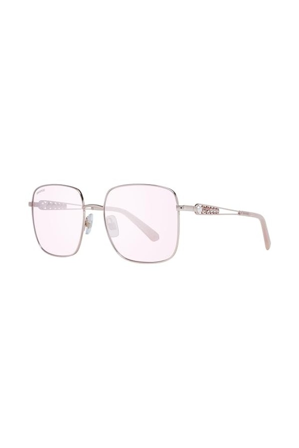 SWAROVSKI SK0263, Lunettes de Soleil Femme, Shiny Rose Gold, 56