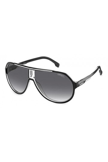 Carrera 1057/s Sunglasses, 80S/9O Black White, 64 Unisex