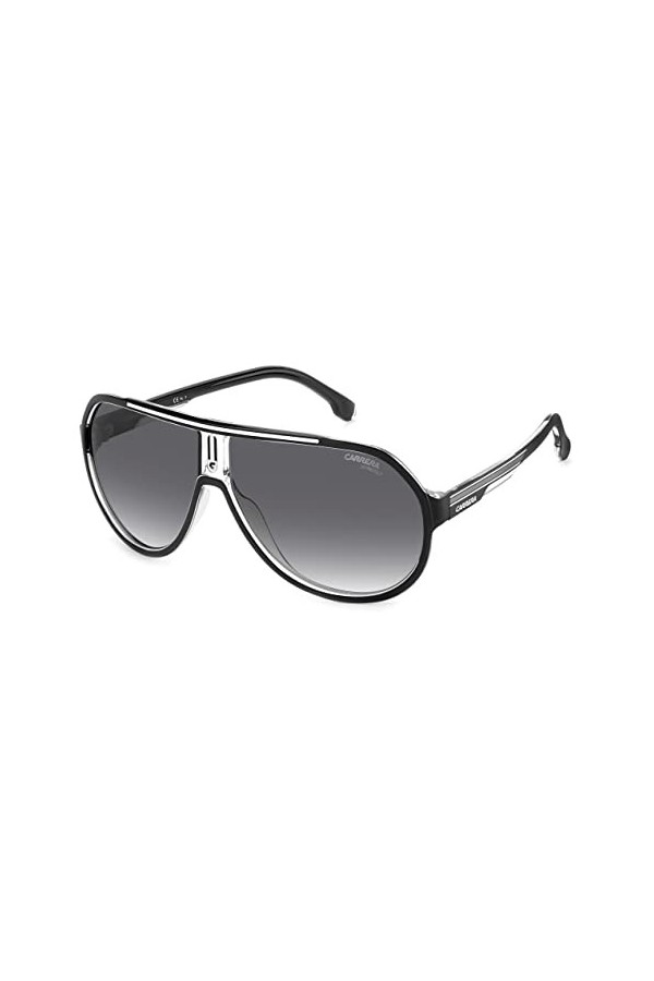 Carrera 1057/s Sunglasses, 80S/9O Black White, 64 Unisex