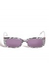 Guess GU-7648-S 99A Lunettes de soleil rayées Blanc/noir/gris