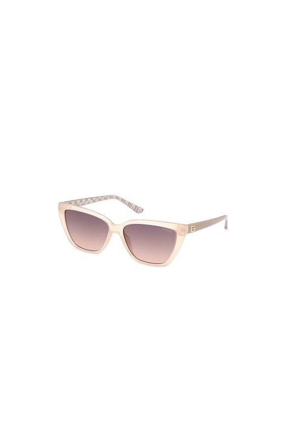 Guess Gu7919 Lunettes de Soleil Femme, Beige Brillant, Taille Unique