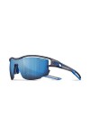 Julbo Aero Lunettes de Soleil Homme, Bleu Translucide Grey/Bleu , 10 Centimeters