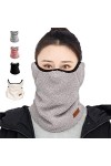AOMAIGAD Cagoule,Écharpe tubulaire multifonction 3 en 1 longue écharpe réglable pour lhiver - Convient pour les femmes，Ski d