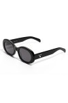 isheep Lunettes de soleil ovales rétro pour homme et femme Style UV400, Comfort e Stile IT-02-BK