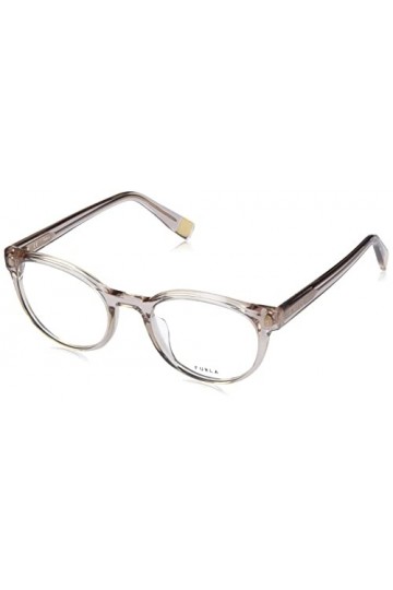 Furla Vfu642 V Lunettes de Soleil, Shiny Transp.Beige, 50 Femme