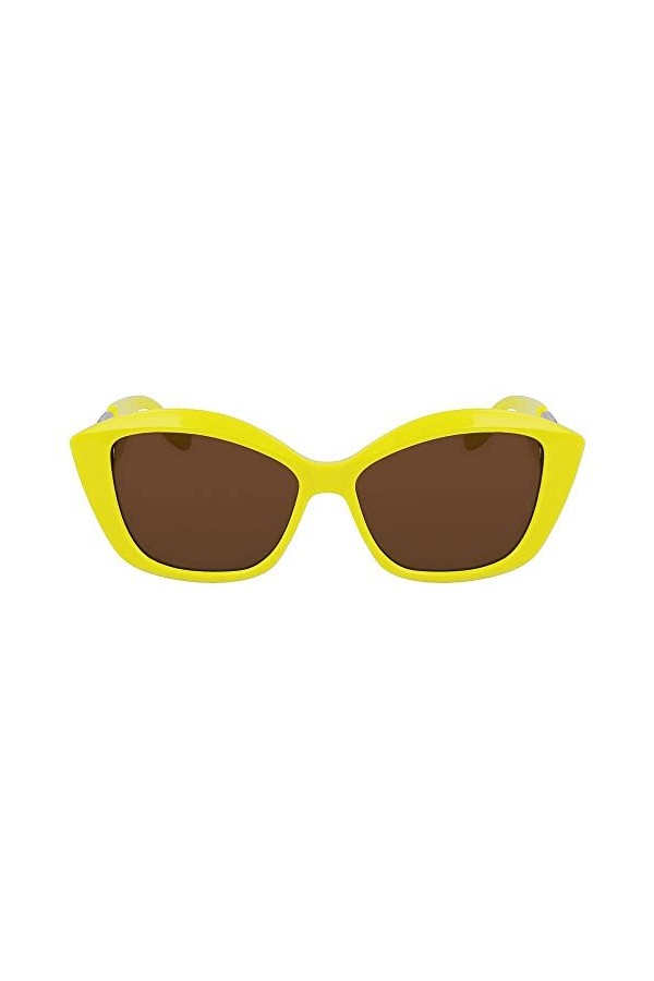 KARL LAGERFELD KL6102S Sunglasses, 703 Yellow, 56 Unisex