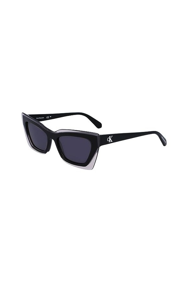 Calvin Klein Jeans CKJ23656S Sunglasses, 001 Black Crystal, Taille Unique Unisex