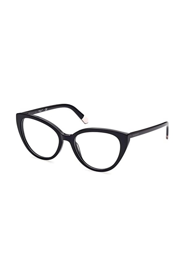 Gant GA4126 Lunettes, Shiny Black, 55/18/140 pour femme, Noir brillant