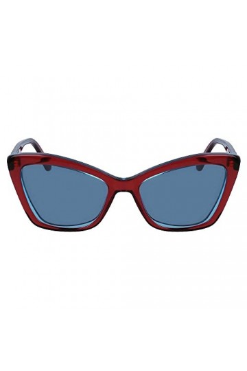 KARL LAGERFELD KL6105S Sunglasses, 604 Wine Azure, 54 Unisex