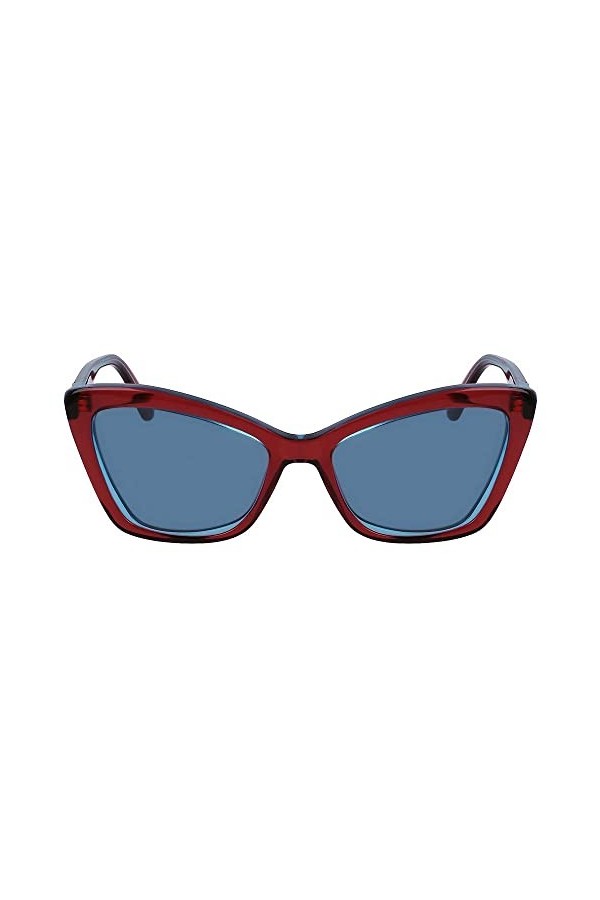 KARL LAGERFELD KL6105S Sunglasses, 604 Wine Azure, 54 Unisex