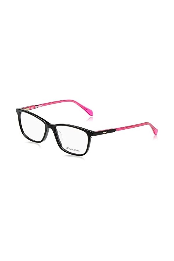 Zadig & Voltaire Vzv293 Lunettes de Soleil, Noir Brillant, 52 Femme