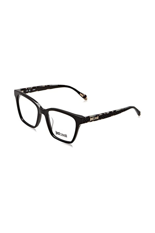 Just Cavalli Vjc010 Lunettes de Soleil, Noir Brillant, 52 Femme