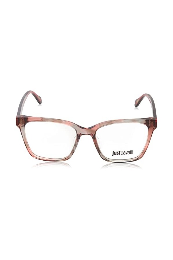 Just Cavalli Vjc010 Lunettes de Soleil, Marron/Corail dégradé Havana, 52 Femme