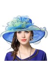 VECRY Femme Église Derby Robe Fascinator Mariée Baptême Fête Chapeau de Mariage Rouge 