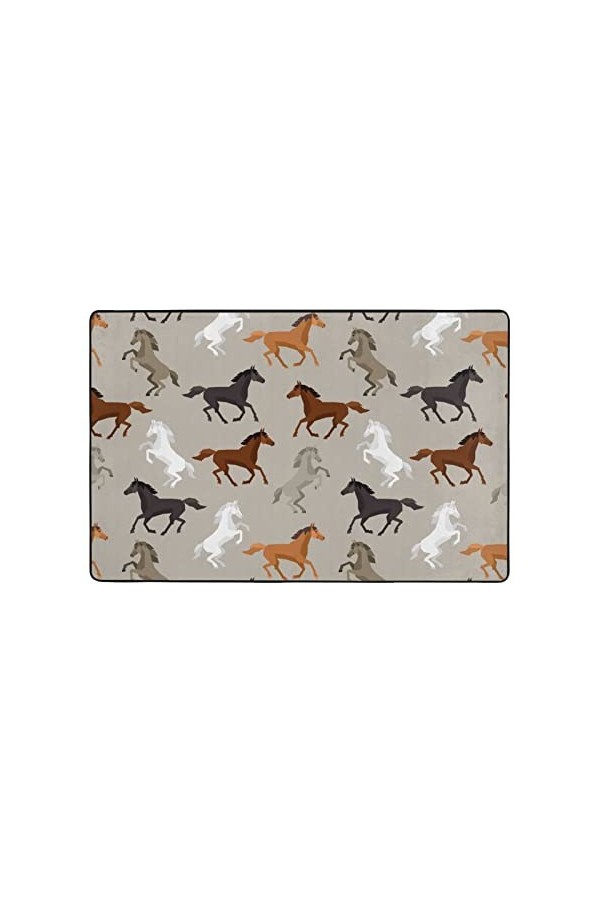 LAMAME Tapis de sol dintérieur lavable avec lunettes de soleil pour femme Rouge