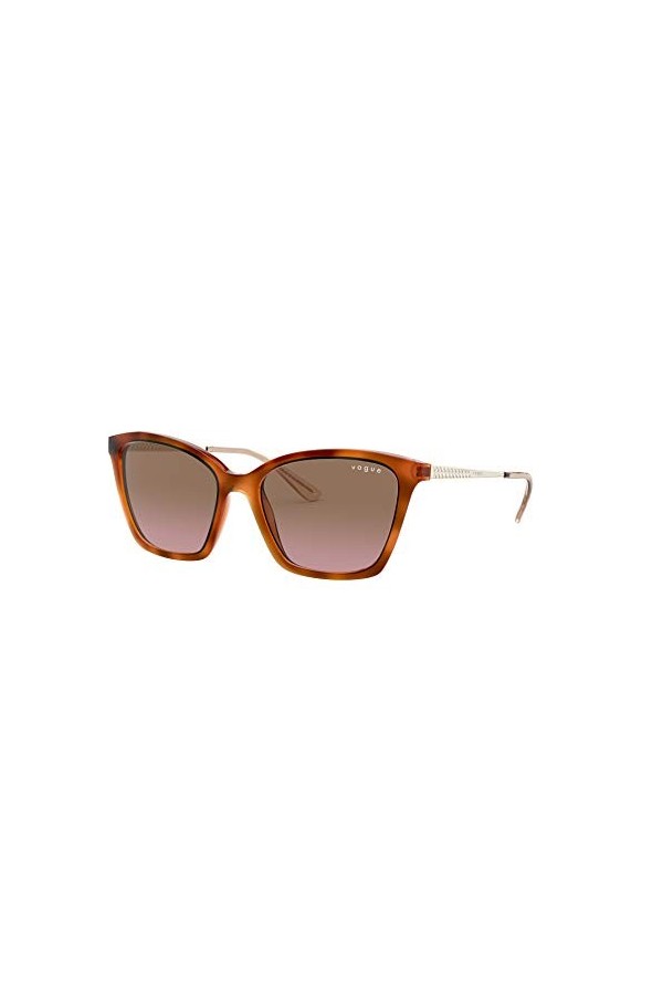 Vogue Eyewear Vo5333s Lunettes de Soleil, Habana Clara/Rosa Gradiente Café, One Size Femme