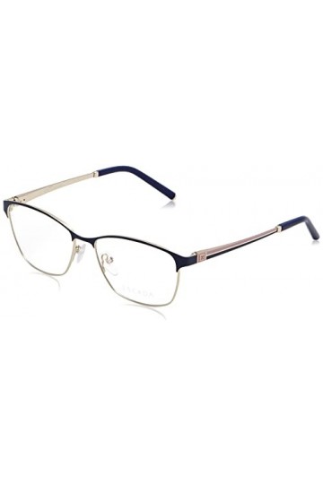 Escada Vesd25 Lunettes de Soleil, Doré Clair Brillant avec pièces colorées, 54 Femme