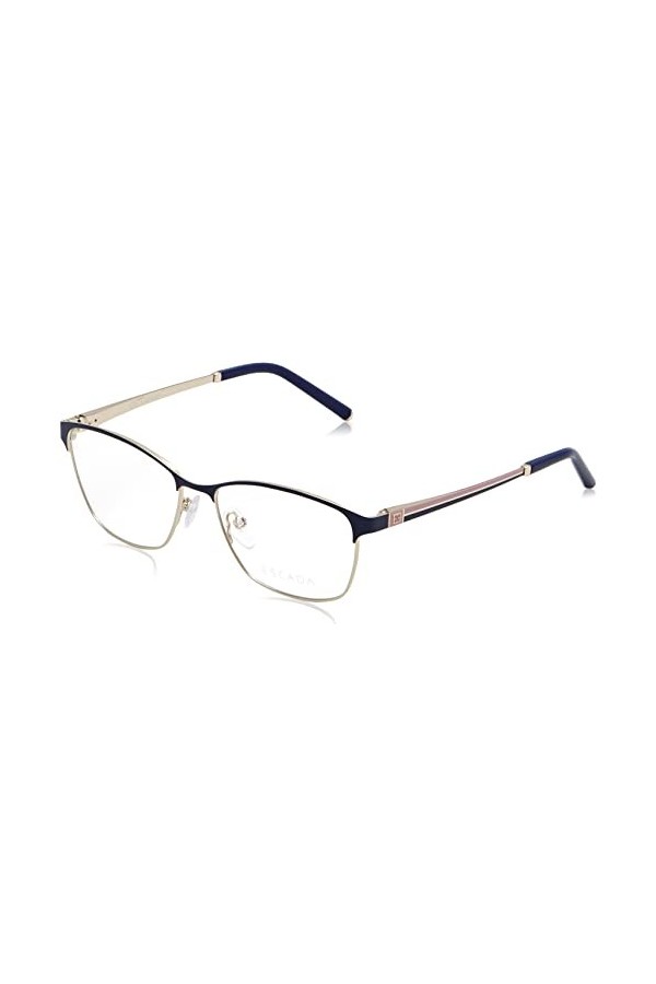 Escada Vesd25 Lunettes de Soleil, Doré Clair Brillant avec pièces colorées, 54 Femme