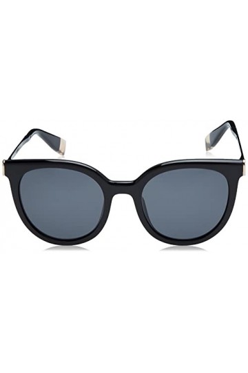 Furla Sfu625 Lunettes de Soleil, Noir Brillant, 52 Femme