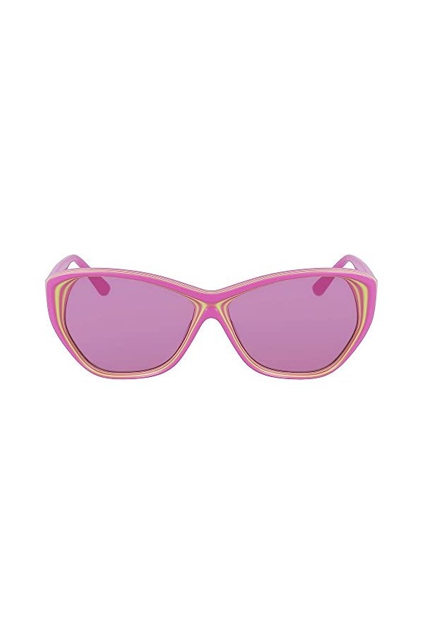 KARL LAGERFELD KL6103S Sunglasses, 664 Pink Yellow, 58 Unisex