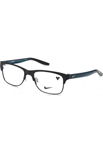 Nike 5590 Sunglasses, Colour: 003 Satin Black/Dark Teal Green, 48 Unisex