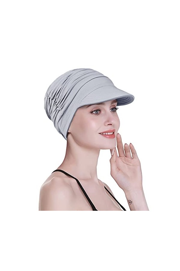 FocusCare Chemisier élégant Chemo Newsboy pour la Perte de Cheveux