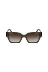 KARL LAGERFELD KL6089S Sunglasses, 305 Khaki/Crystal, 52 Unisex