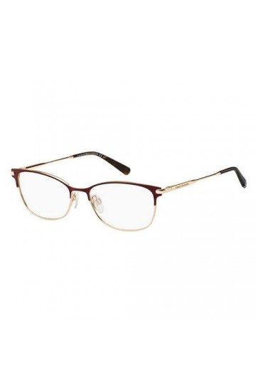 Tommy Hilfiger Th 1958 Lunettes de Soleil, Doré Mat Burgundy, 53 Femme